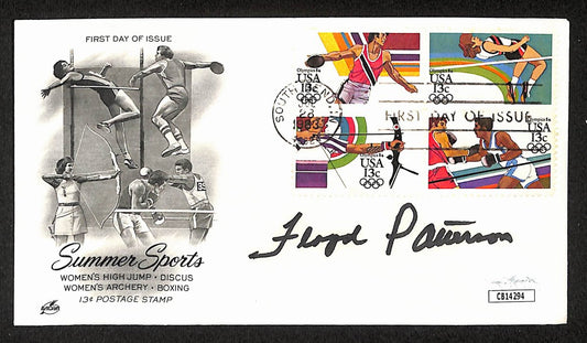Floyd Patterson Boxing HOF Signed/Auto FDC First Day Cover Envelope JSA 300