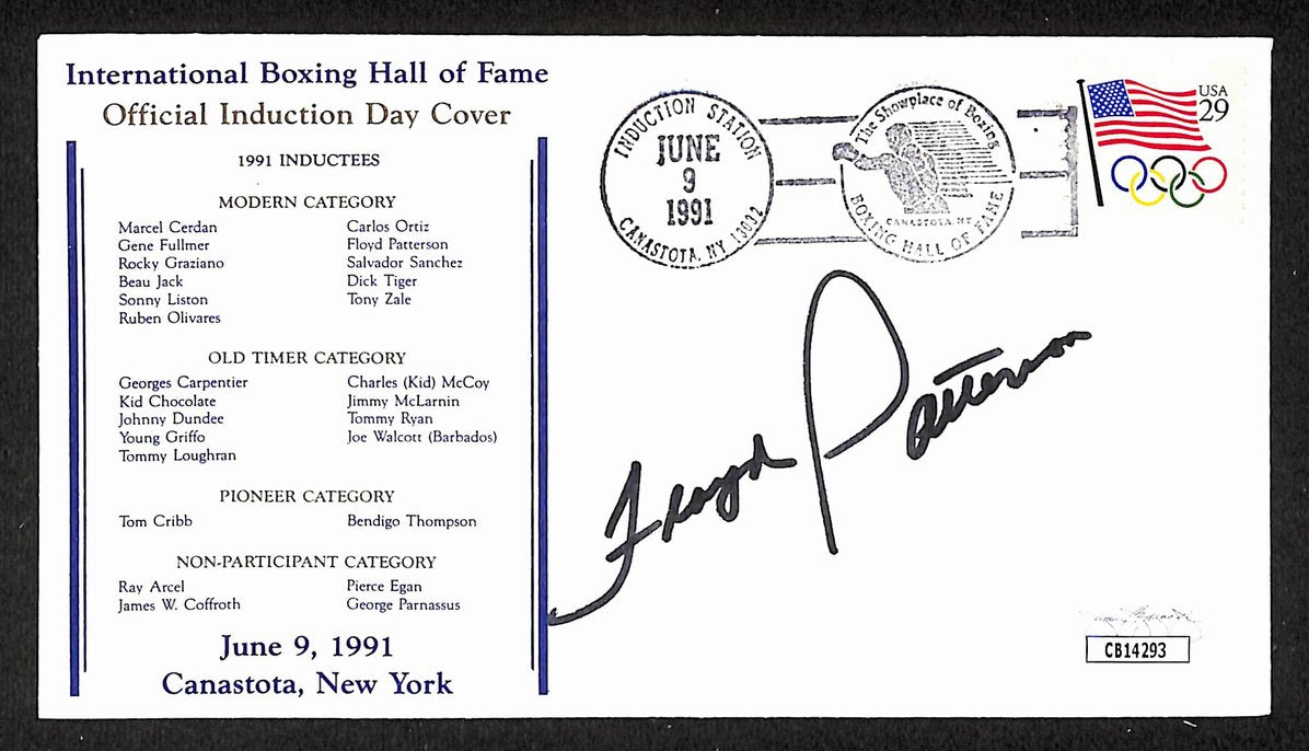 Floyd Patterson Boxing HOF Signed/Auto FDC First Day Cover Envelope JSA 301