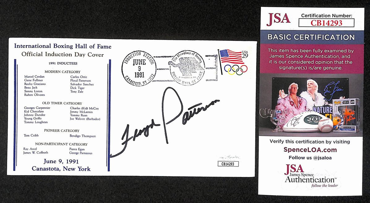 Floyd Patterson Boxing HOF Signed/Auto FDC First Day Cover Envelope JSA 301
