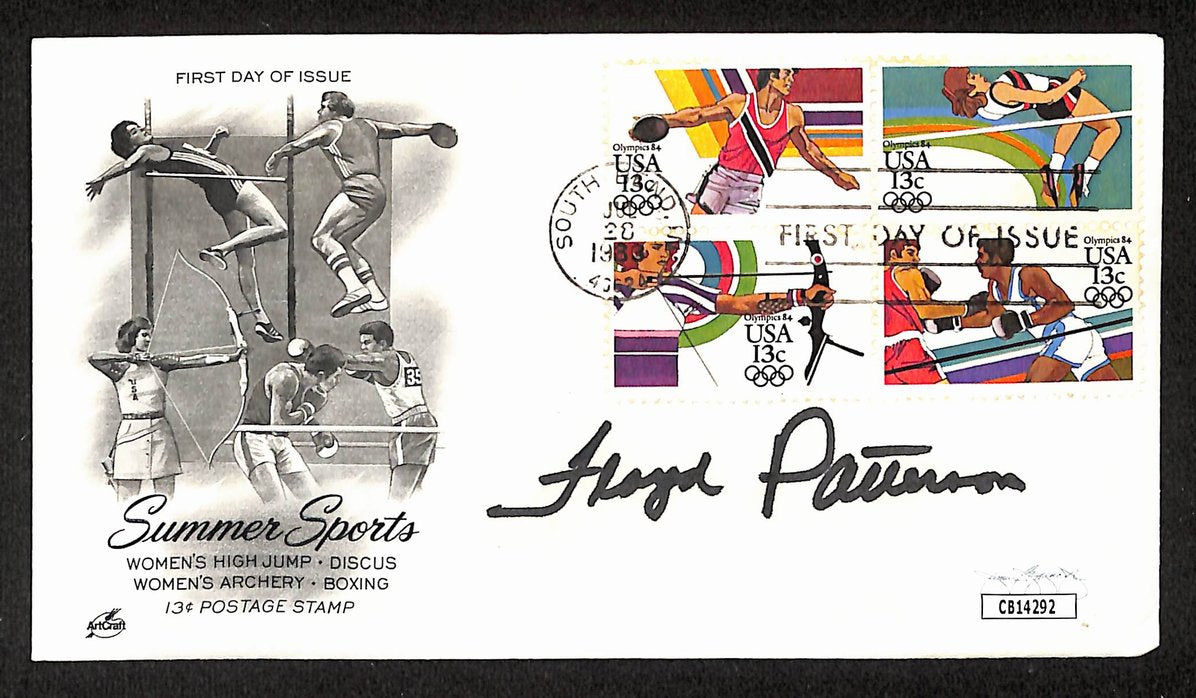 Floyd Patterson Boxing HOF Signed/Auto FDC First Day Cover Envelope JSA 302