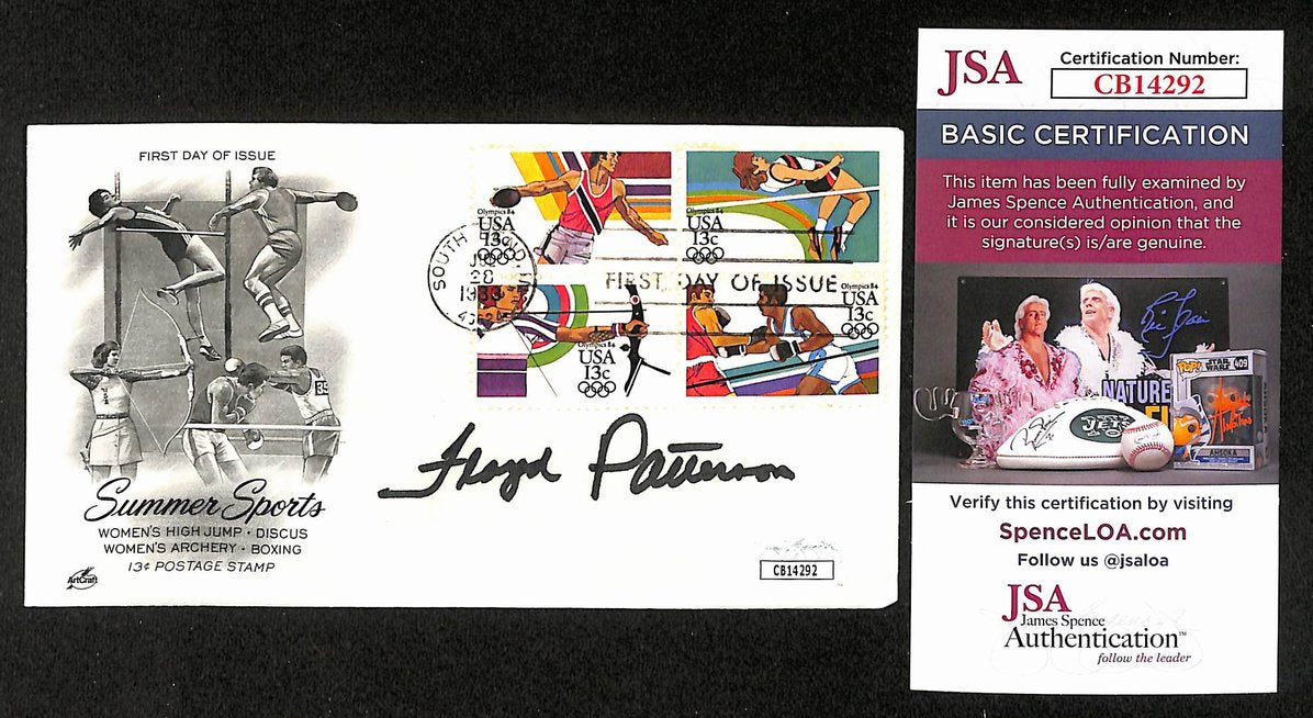 Floyd Patterson Boxing HOF Signed/Auto FDC First Day Cover Envelope JSA 302