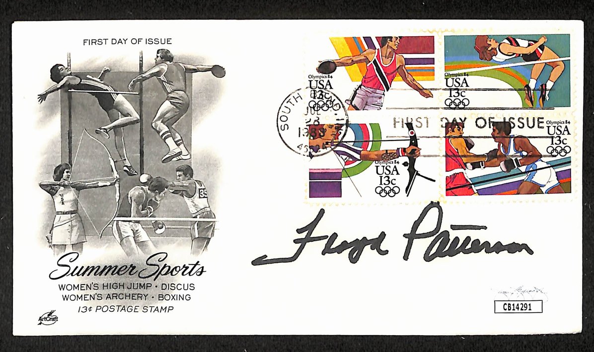 Floyd Patterson Boxing HOF Signed/Auto FDC First Day Cover Envelope JSA 303