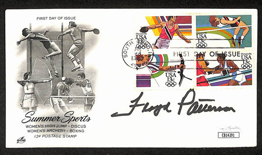 Floyd Patterson Boxing HOF Signed/Auto FDC First Day Cover Envelope JSA 303