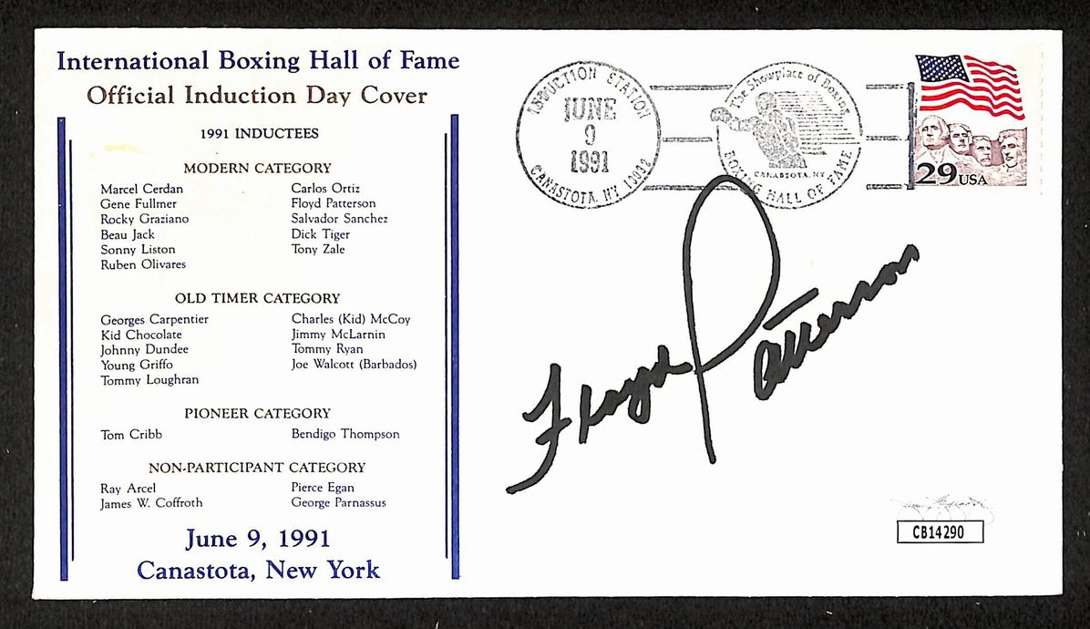 Floyd Patterson Boxing HOF Signed/Auto FDC First Day Cover Envelope JSA 304