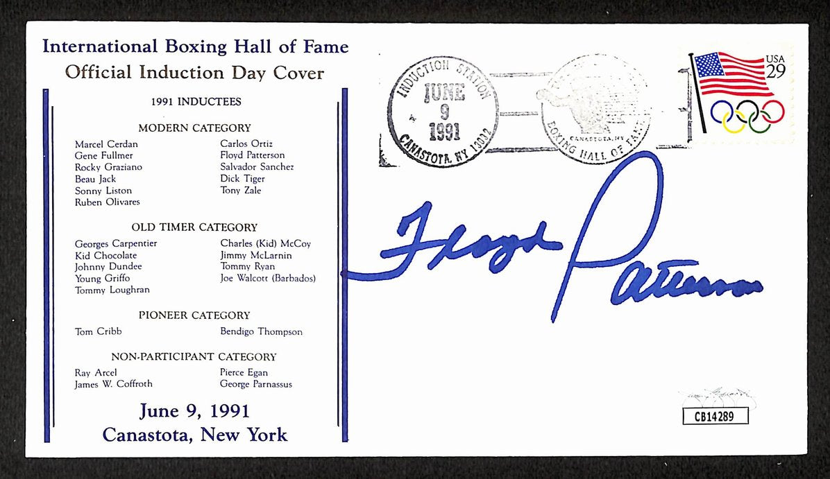 Floyd Patterson Boxing HOF Signed/Auto FDC First Day Cover Envelope JSA 305