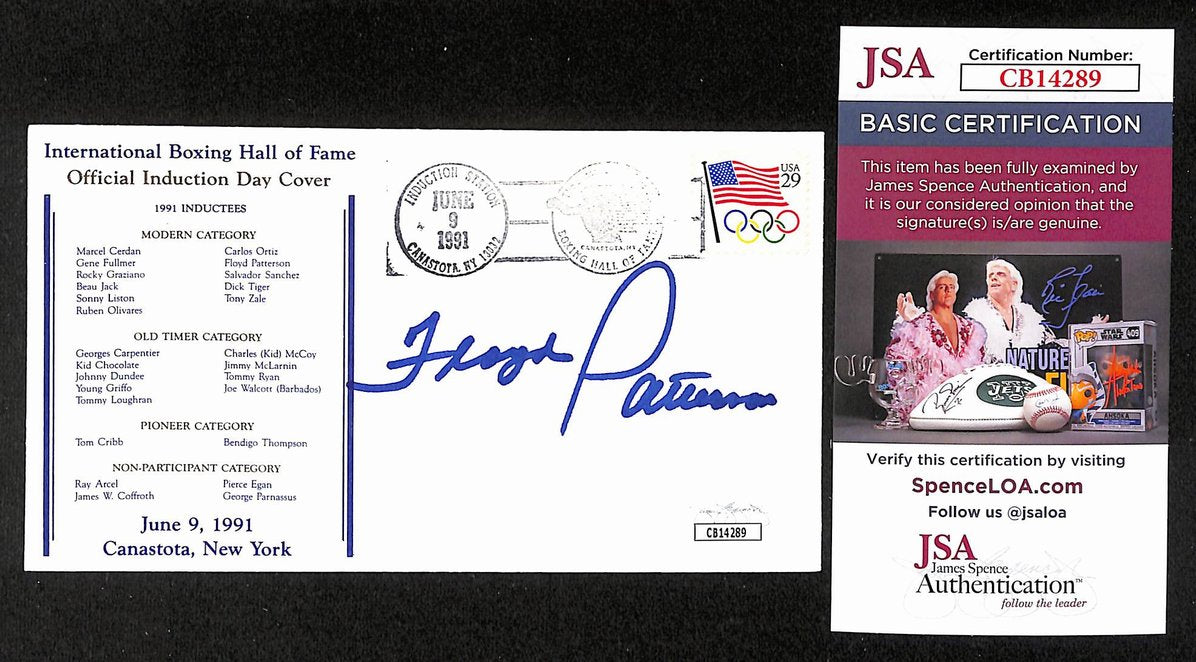 Floyd Patterson Boxing HOF Signed/Auto FDC First Day Cover Envelope JSA 305