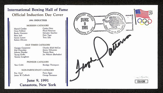 Floyd Patterson Boxing HOF Signed/Auto FDC First Day Cover Envelope JSA 306