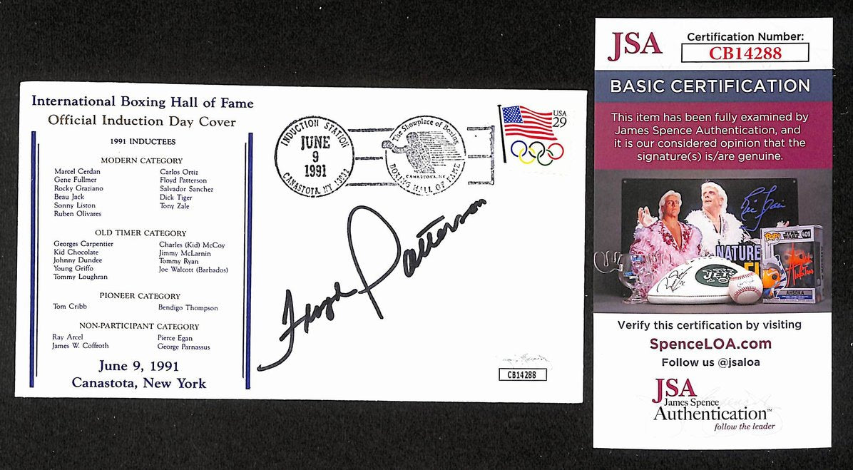 Floyd Patterson Boxing HOF Signed/Auto FDC First Day Cover Envelope JSA 306