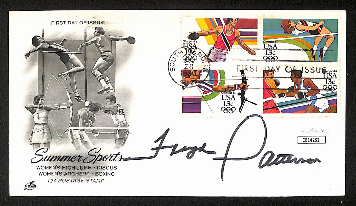 Floyd Patterson Boxing HOF Signed/Auto FDC First Day Cover Envelope JSA 312