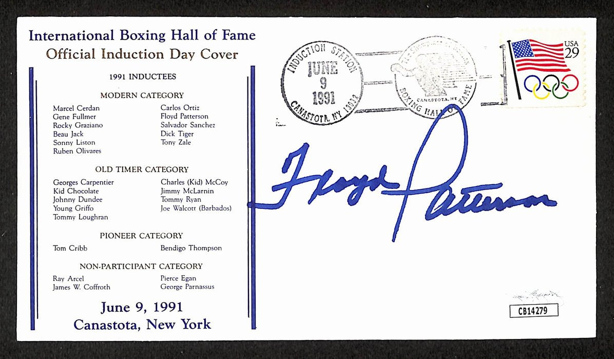 Floyd Patterson Boxing HOF Signed/Auto FDC First Day Cover Envelope JSA 314