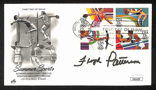Floyd Patterson Boxing HOF Signed/Auto FDC First Day Cover Envelope JSA 315