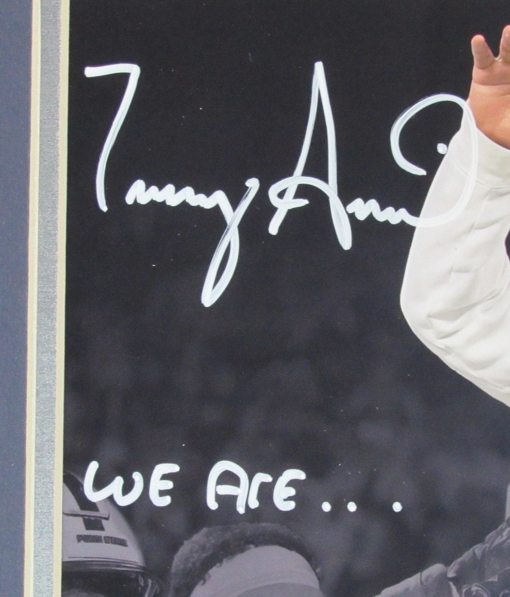 Terry Smith PSU Coach Autographed/Inscribed 8x10 Photo Framed Witness JSA 207844