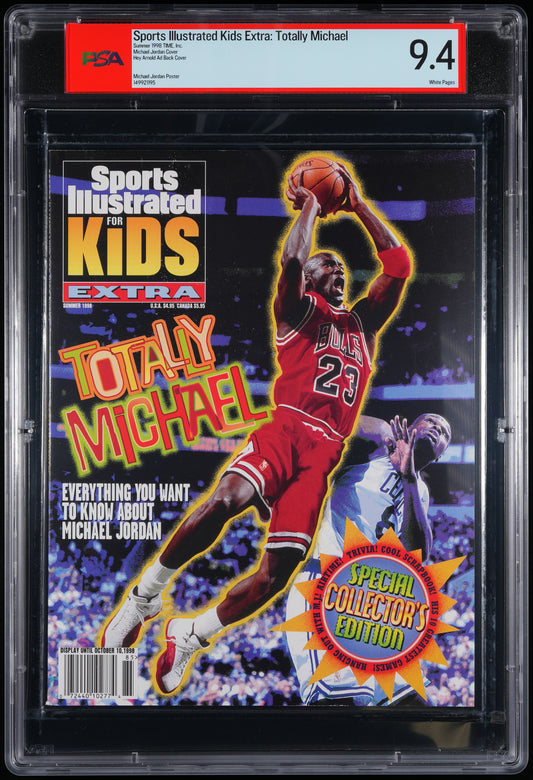 1998 Sports Illustrated Kids Magazine NO LABEL Michael Jordan PSA/DNA 9.4 208333