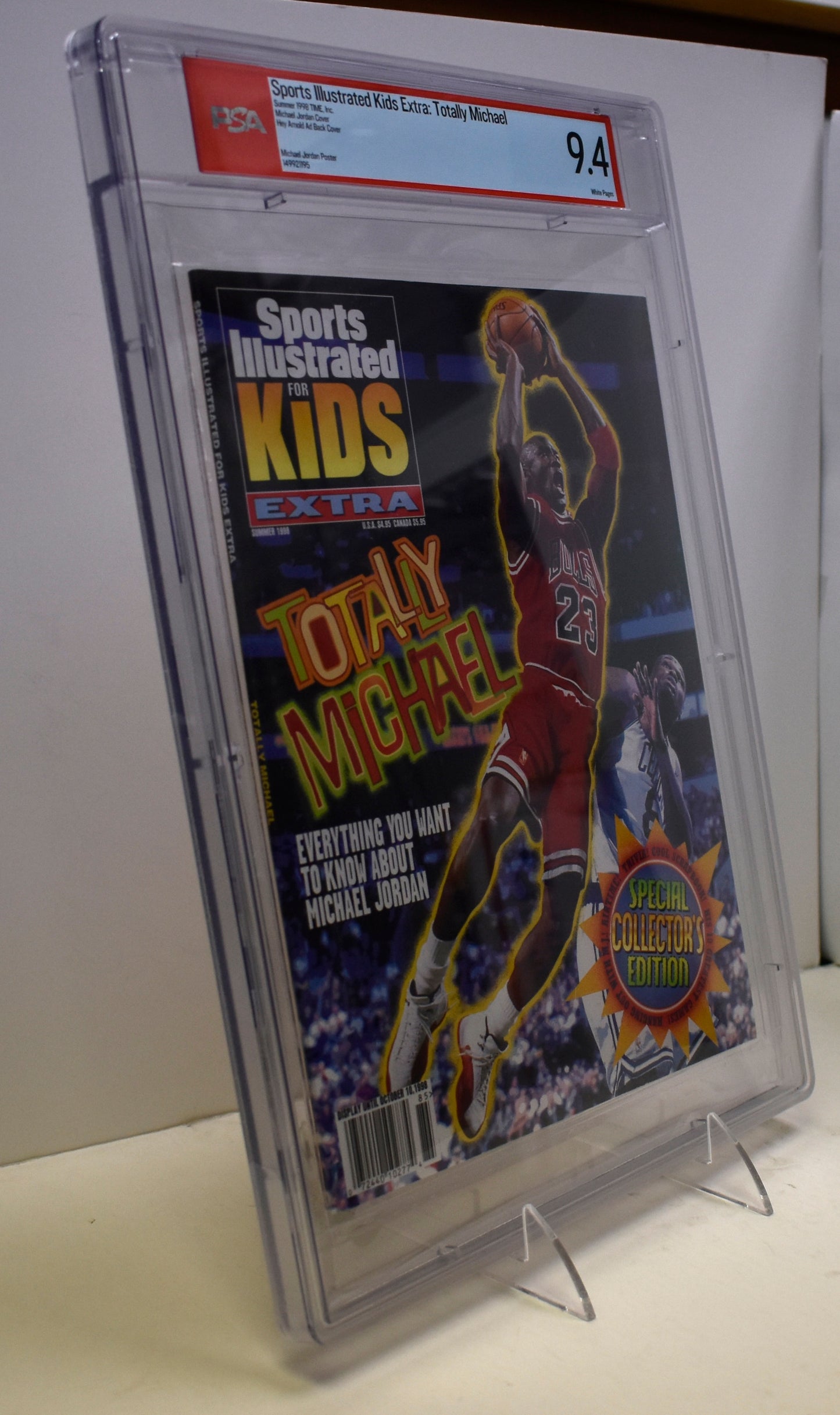 1998 Sports Illustrated Kids Magazine NO LABEL Michael Jordan PSA/DNA 9.4 208333