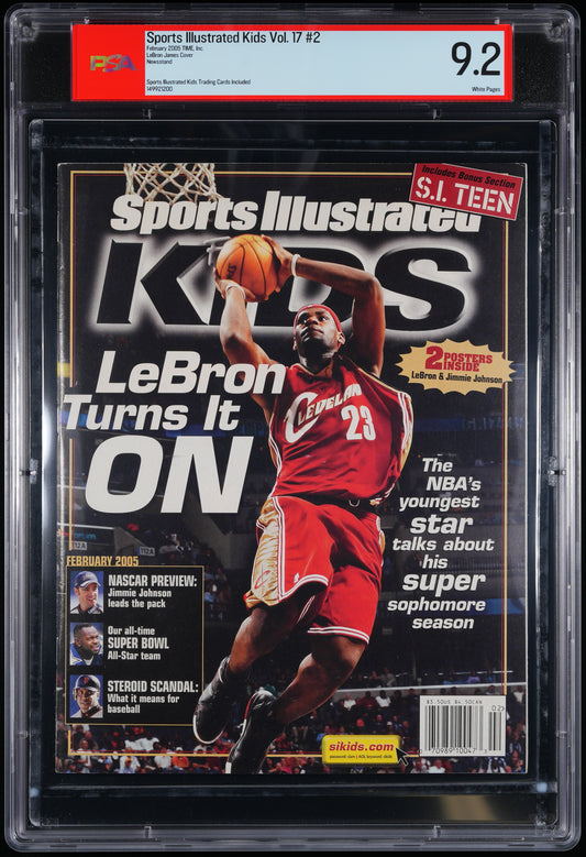 2005 Sports Illustrated Magazine Kids NO LABEL LeBron James PSA/DNA 9.2  208334
