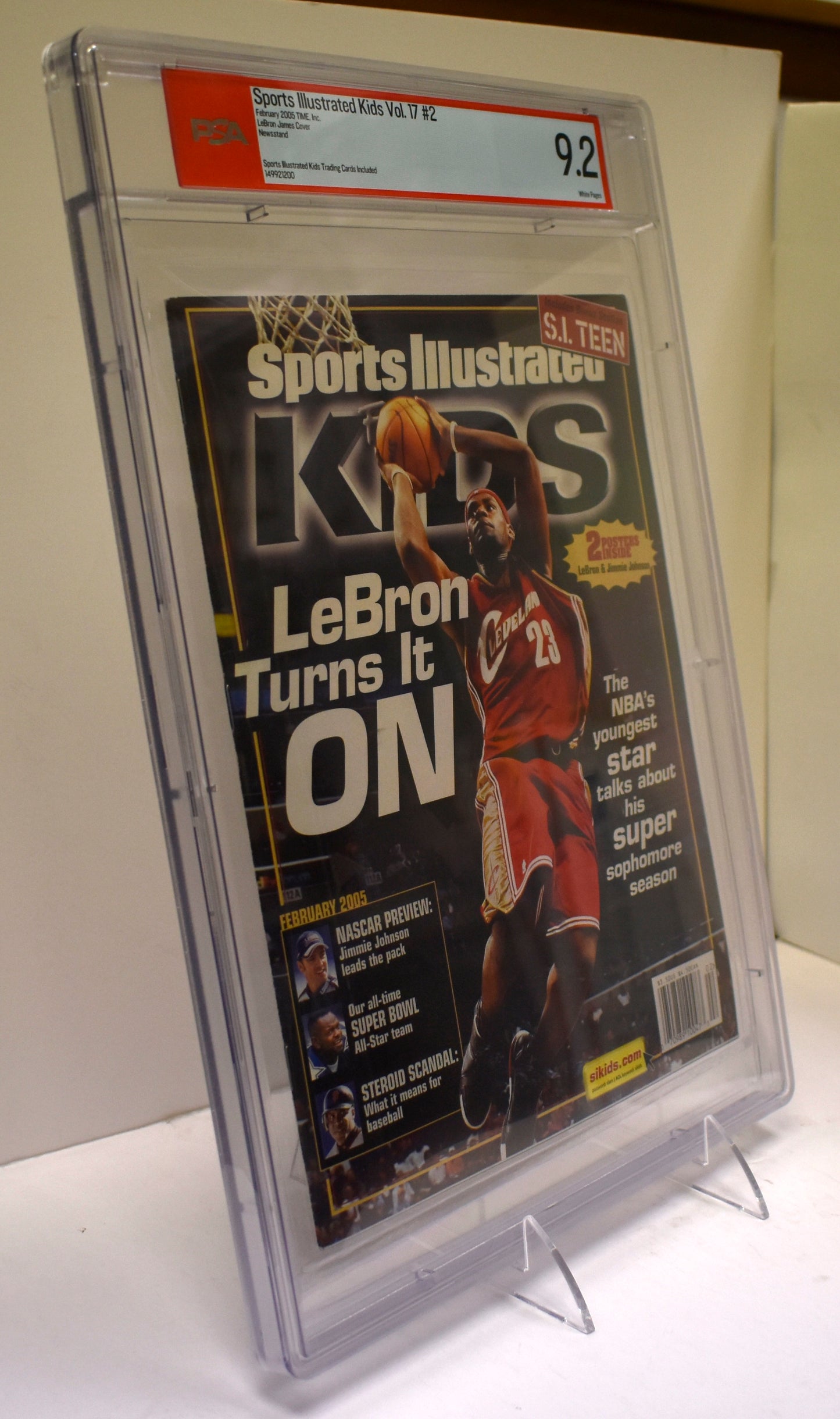 2005 Sports Illustrated Magazine Kids NO LABEL LeBron James PSA/DNA 9.2  208334