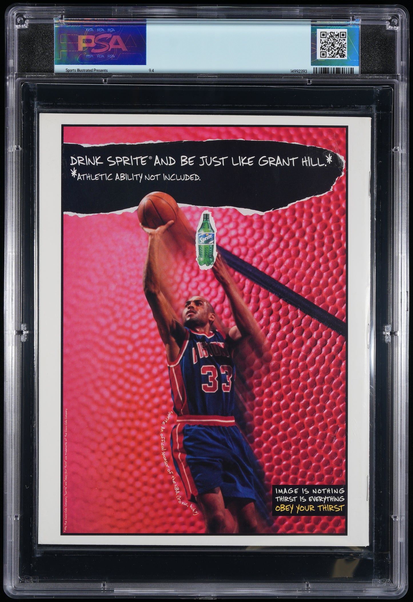 1996 Sports Illustrated Magazine NO LABEL Michael Jordan HOF PSA/DNA 9.4  208335