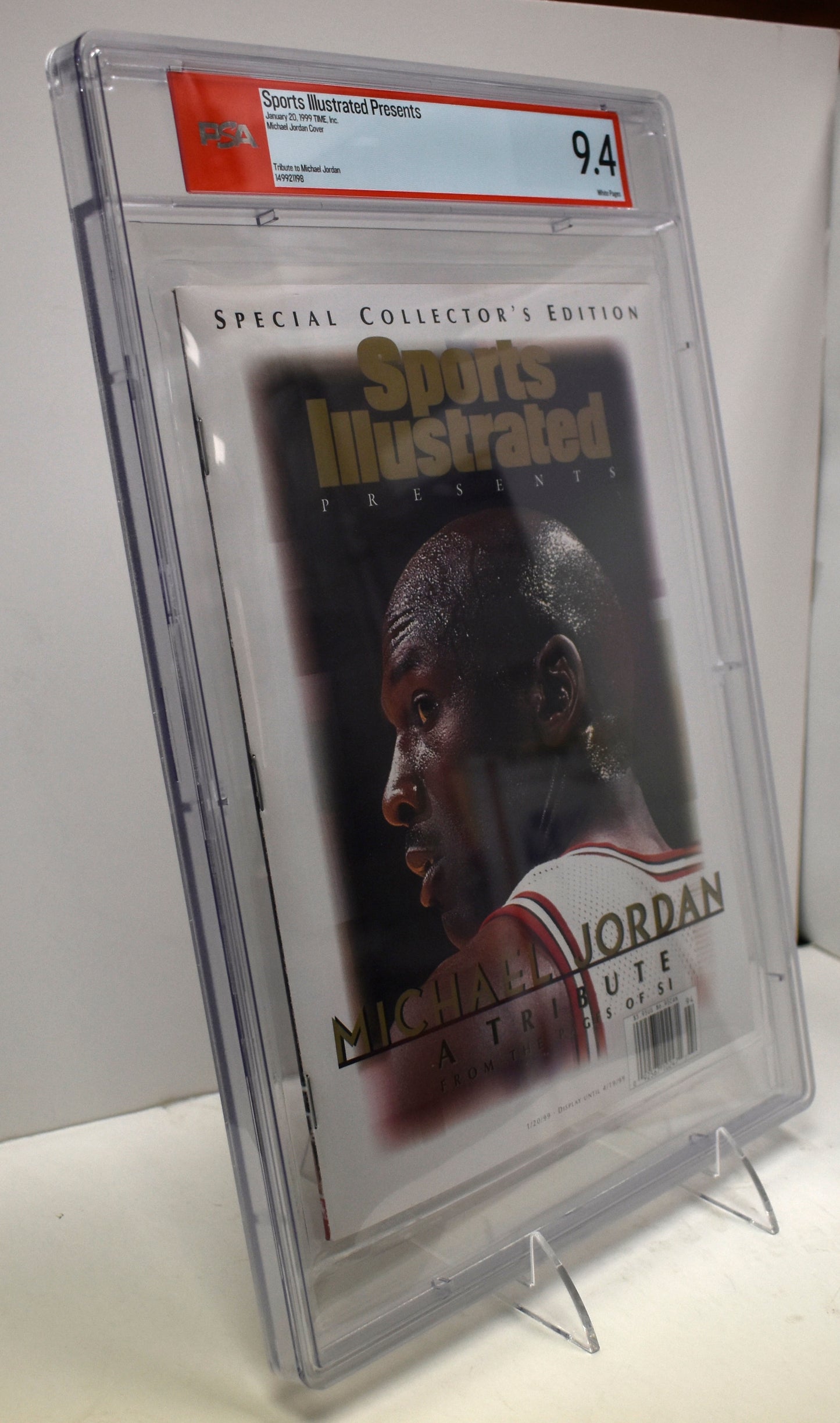 1999 Sports Illustrated Magazine NO LABEL Michael Jordan HOF PSA/DNA 9.4  208337