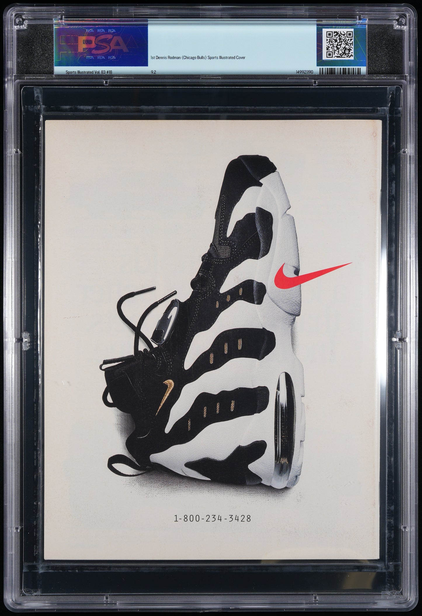 1995 Sports Illustrated Magazine NO LABEL Jordan/Rodman PSA/DNA 9.2  208339