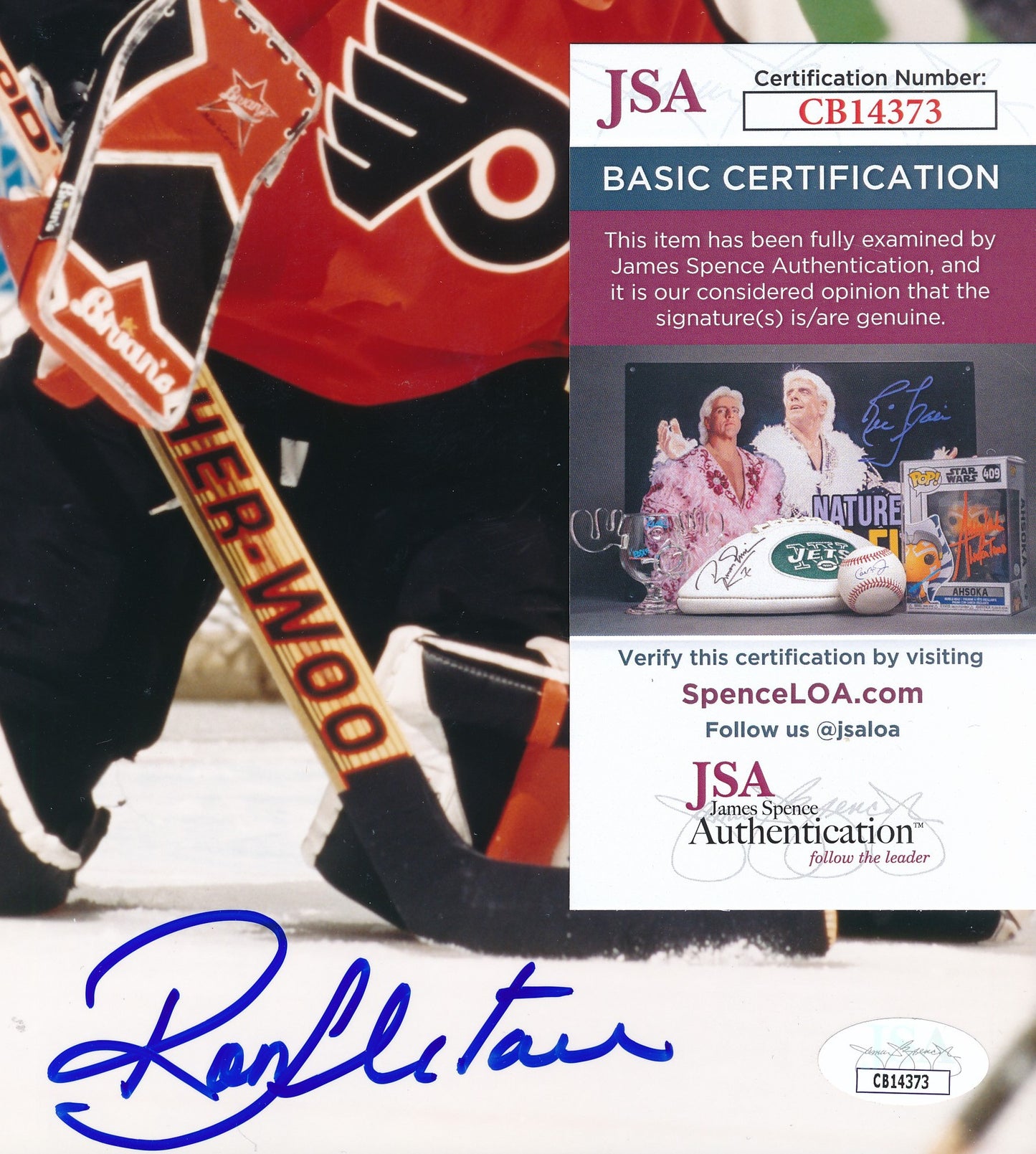 Ron Hextall Signed/Autographed 8x10 Photo Philadelphia Flyers JSA 208067
