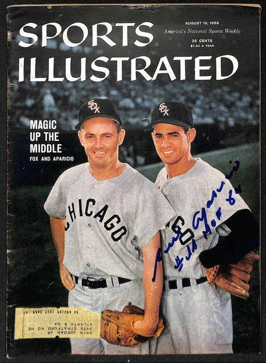 Luis Aparicio HOF Signed/Ins 8/10/1959 Sports Illustrated Magazine White Sox JSA