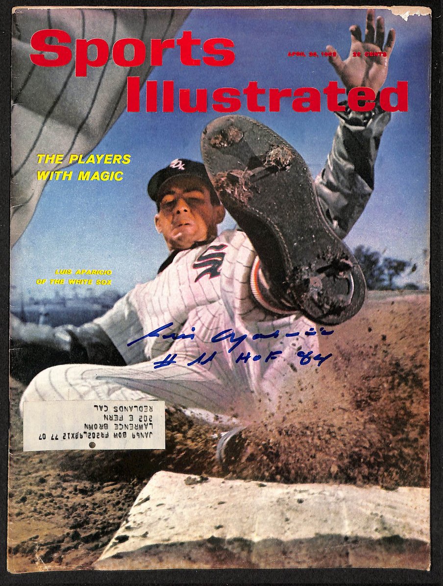 Luis Aparicio HOF Signed/Ins 4/30/1968 Sports Illustrated Magazine White Sox JSA