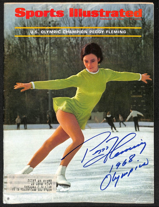 Peggy Flemming Signed/Inscr 2/19/1968 Sports Illustrated Magazine JSA 207903