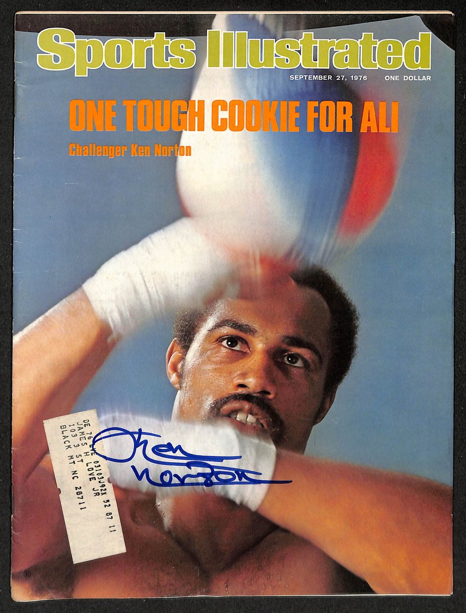 Ken Norton Boxing Signed/Auto 9/27/1976 Sports Illustrated Magazine JSA 207904
