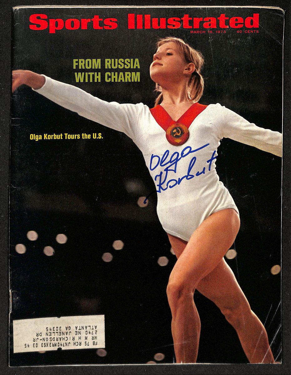 Olga Korbut Olympic Signed/Auto 3/19/1973 Sports Illustrated Magazine JSA 207906