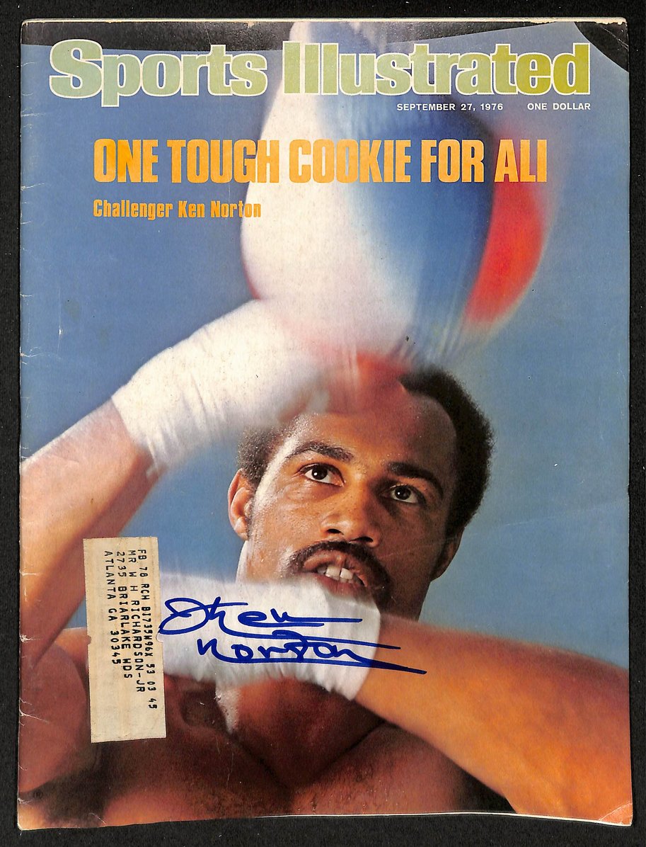 Ken Norton Boxing Signed/Auto 9/27/1976 Sports Illustrated Magazine JSA 207907