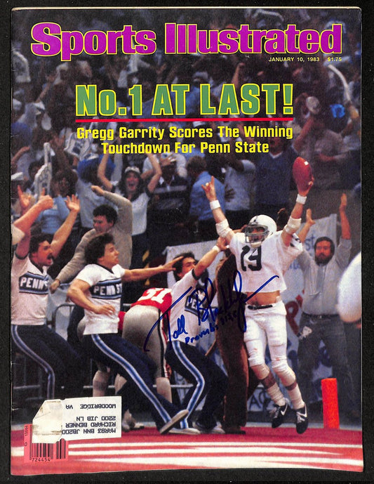 Todd Blackledge PSU Signed/Insc 1/10/1983 Sports Illustrated Magazine JSA 207908