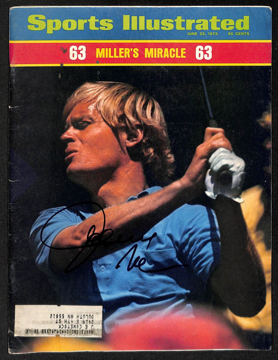 Johnny Miller Signed/Auto 6/25/1973 Sports Illustrated Magazine JSA 207911