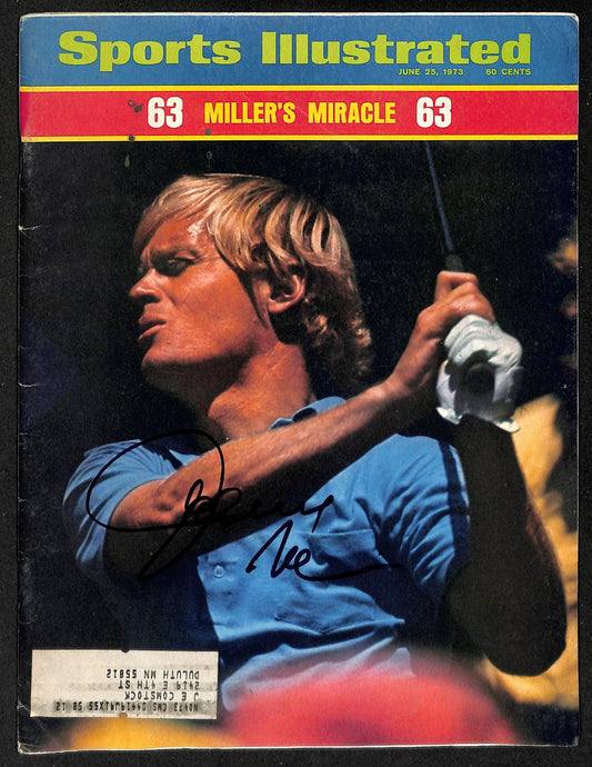 Johnny Miller Signed/Auto 6/25/1973 Sports Illustrated Magazine JSA 207911