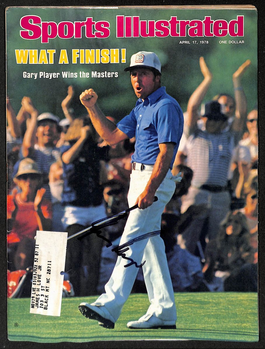 Gary Player Signed/Autographed 4/17/1978 Sports Illustrated Magazine JSA  207912