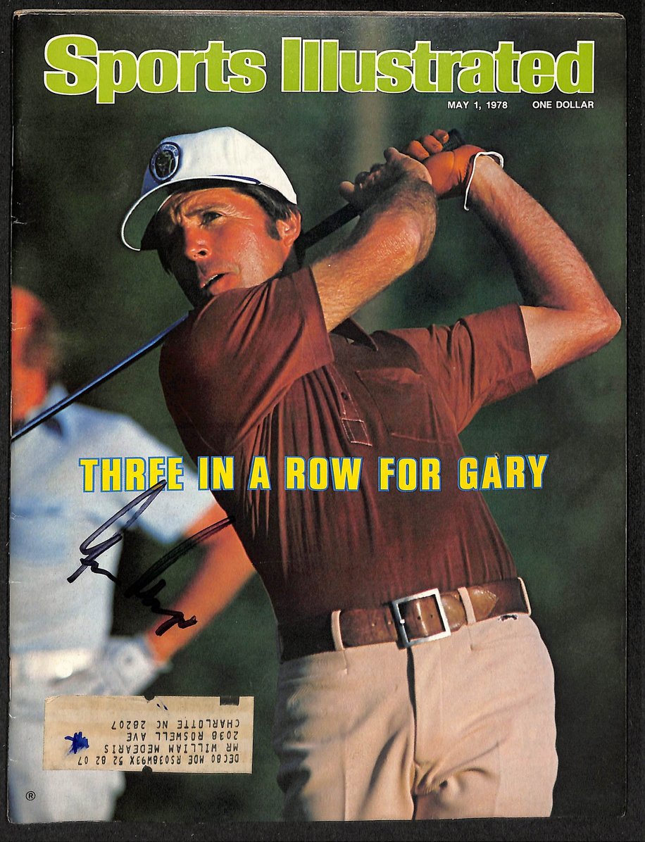 Gary Player Signed/Autographed 5/1/1978 Sports Illustrated Magazine JSA  207914