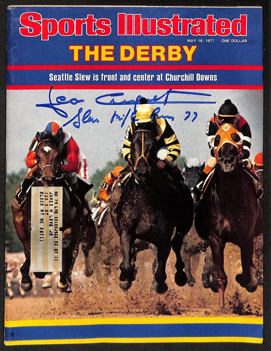 Jean Cruguet Jockey Signed/Insc 5/16/1977 Sports Illustrated Magazine JSA 207916