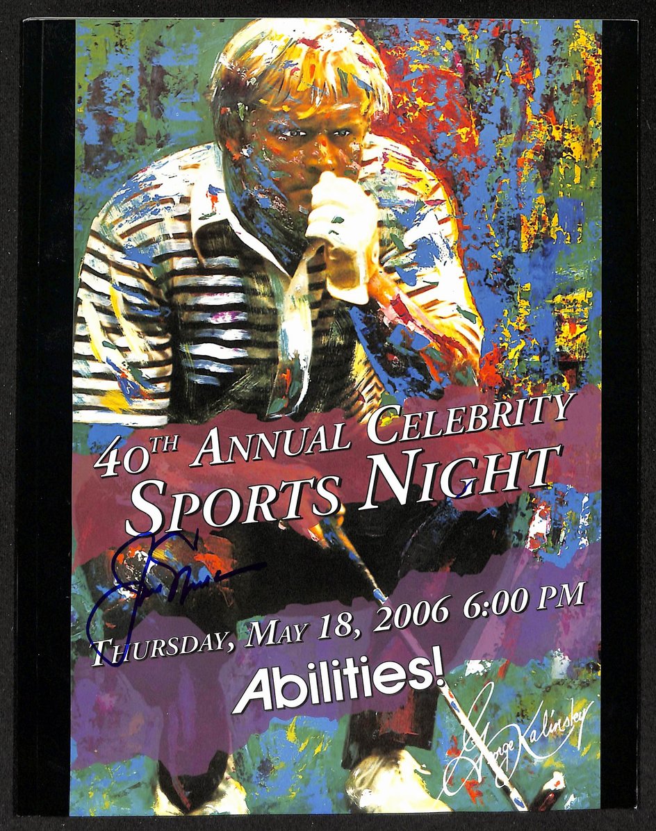 Jack Nicklaus Signed/Auto 5/18/2006 Celebrity Sports Night Program JSA 207924