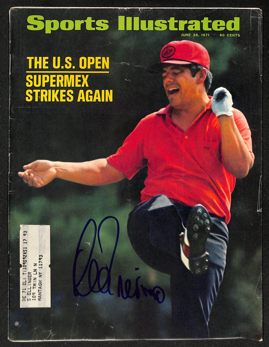 Lee Trevino Signed/Auto 6/28/1971 Sports Illustrated Magazine JSA 207933
