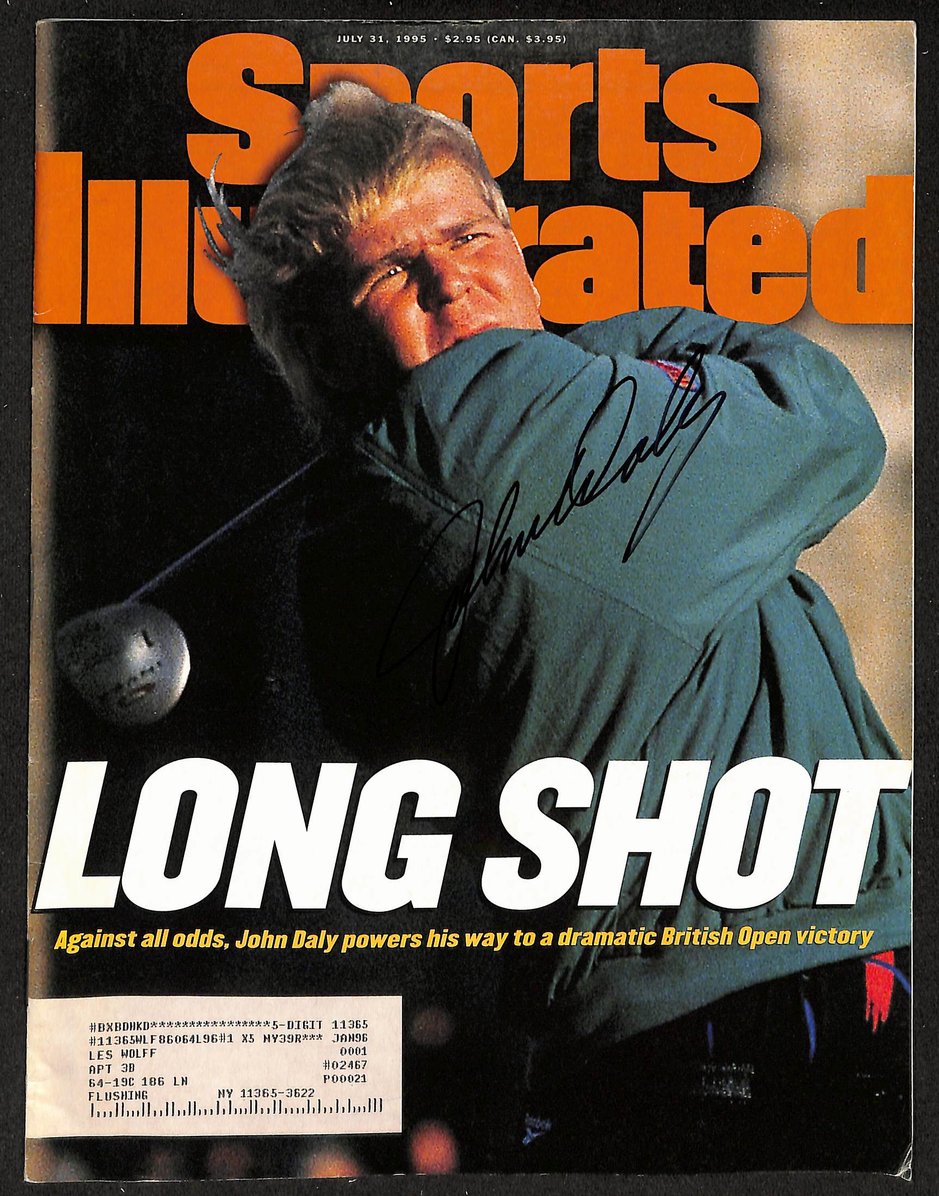 John Daly Signed/Autographed 7/31/1995 Sports Illustrated Magazine JSA 207938