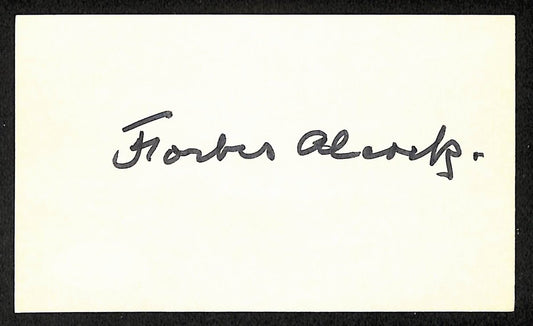 Scotty Alcock White Sox Autographed/Signed 3x5 Index Card JSA BA208379