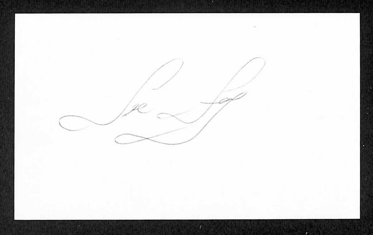 Joe Foy Red Sox Autographed/Signed 3x5 Index Card JSA BA208392