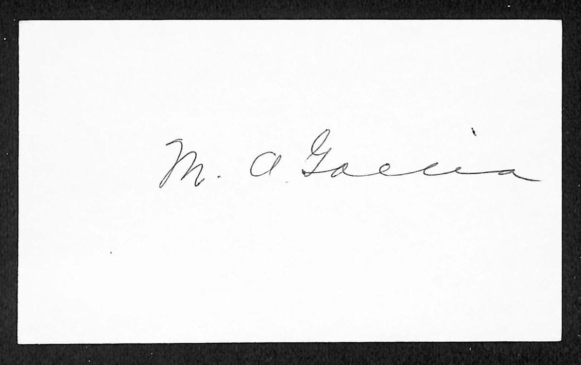 Bert Gallia Senators Autographed/Signed 3x5 Index Card JSA BA208410