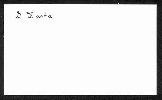 Kiddo Davis Phillies Autographed/Signed 3x5 Index Card JSA BA208432