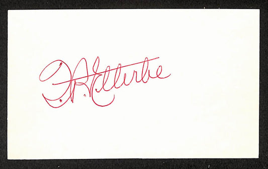 Frank Ellerbe Senators Autographed/Signed 3x5 Index Card JSA BA208445