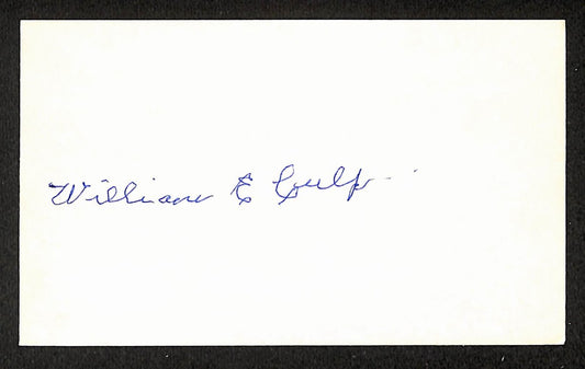 Bill Culp Phillies Autographed/Signed 3x5 Index Card JSA BA208465