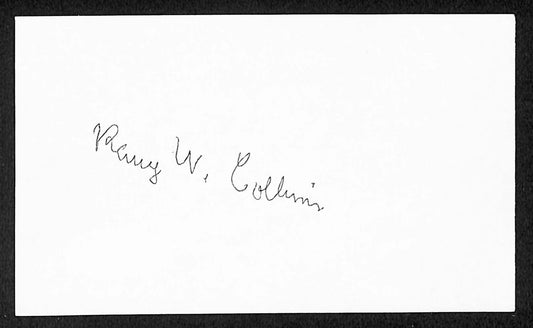 Ray Collins Red Sox Autographed/Signed 3x5 Index Card JSA BA208468