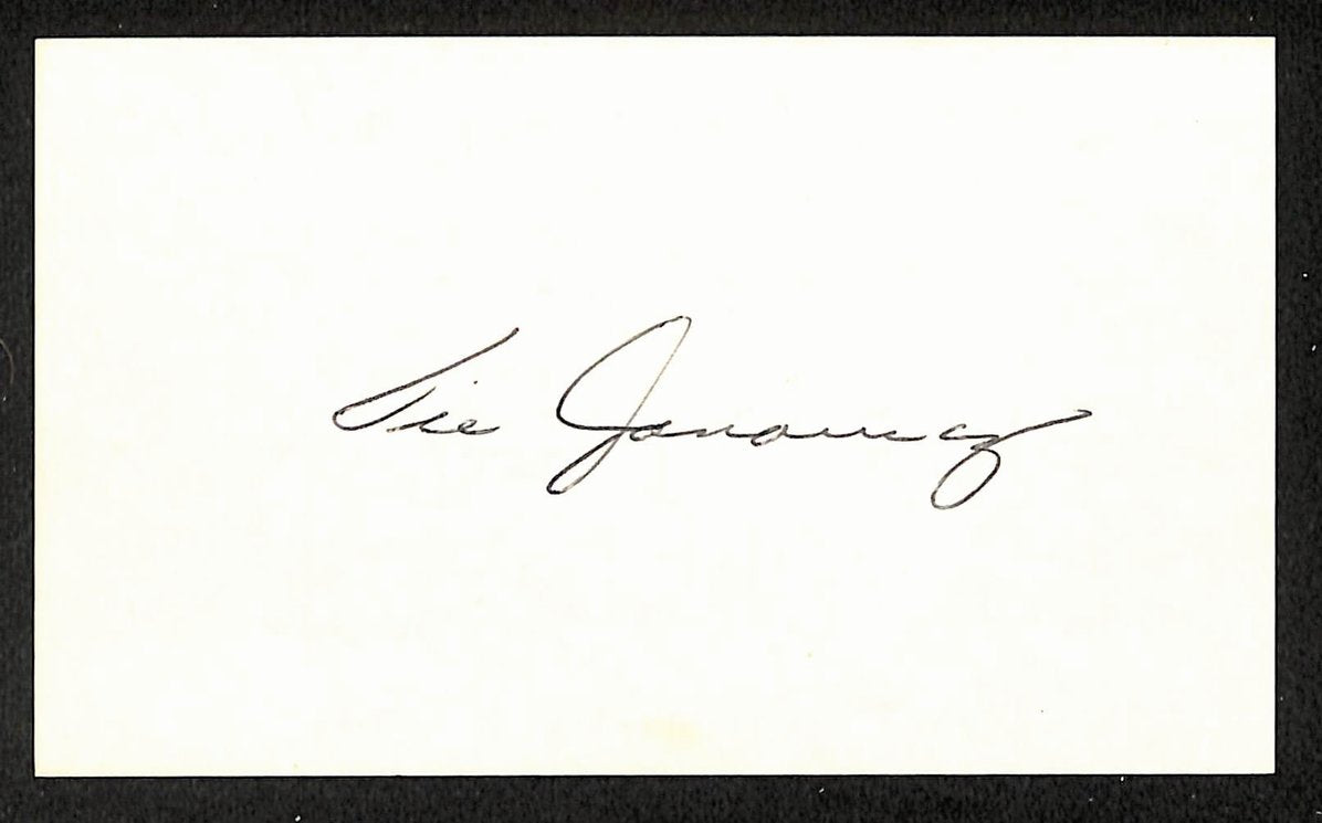 Vic Janowicz Ohio State Autographed/Signed 3x5 Index Card JSA BA208495
