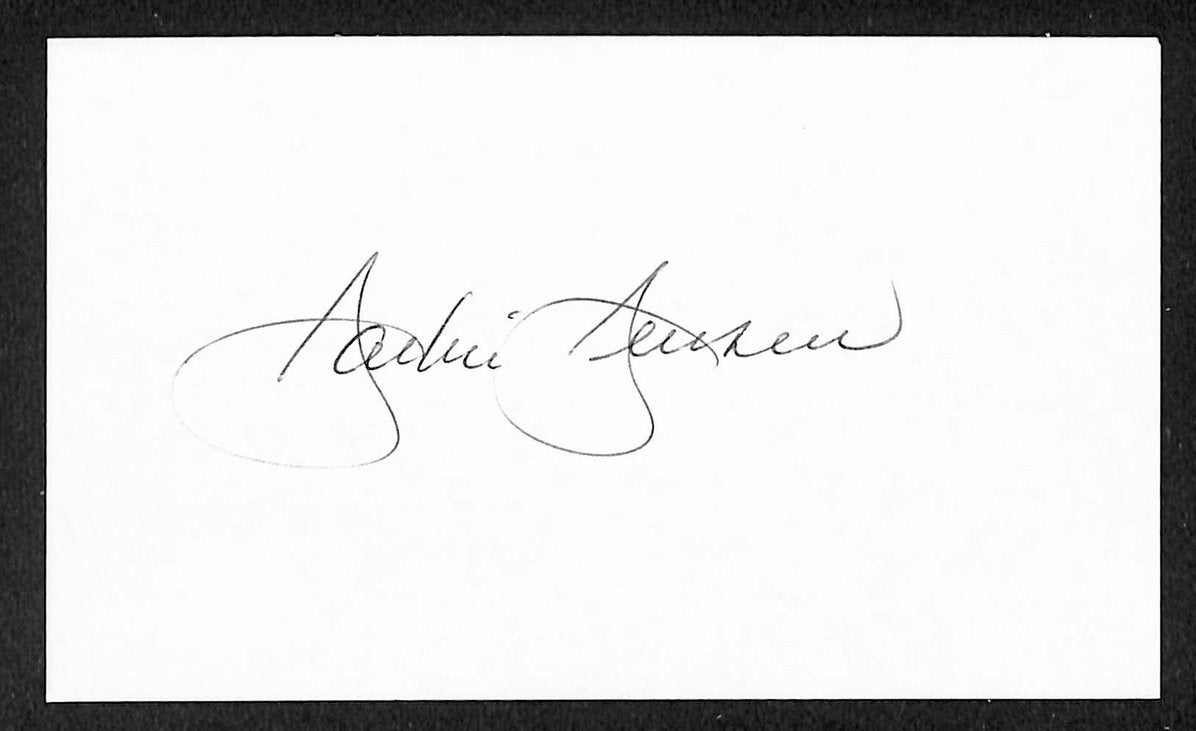 Jackie Jensen Yankees Autographed/Signed 3x5 Index Card JSA BA208498