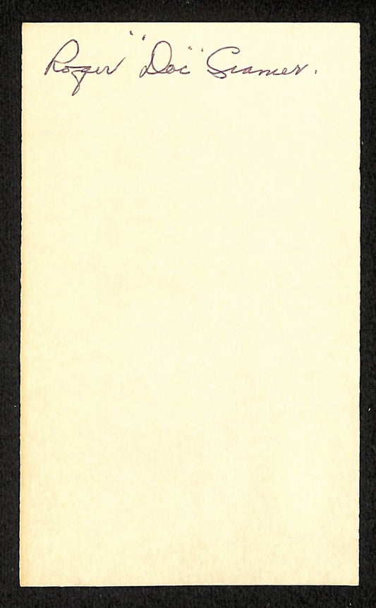 Doc Cramer Tigers Autographed/Signed 3x5 Index Card JSA BA207895