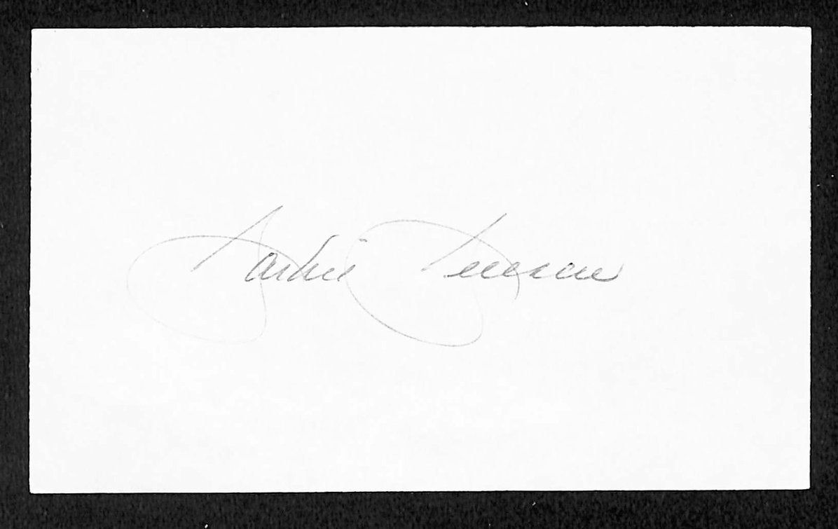 Jackie Jensen Yankees Autographed/Signed 3x5 Index Card JSA BA208510
